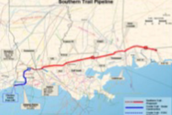 Gulf Coast Natural Gas Pipeline Pre-FEED, 348 Miles of 36